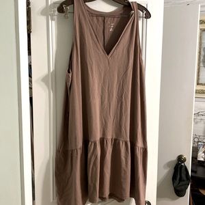 Purple/brown tiered dress